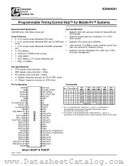ICS954201YGLNT datasheet pdf Integrated Circuit Systems