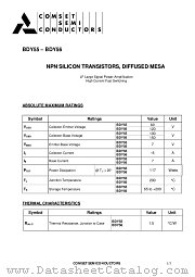 BDY56 datasheet pdf Comset Semiconductors