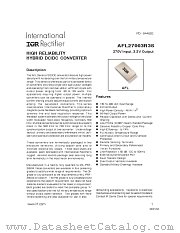 AFL27003R3SY/ES datasheet pdf International Rectifier