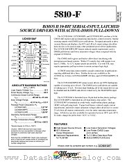 UCN5810EPF datasheet pdf Allegro MicroSystems