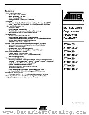 AT40K40LV-2EQC datasheet pdf Atmel