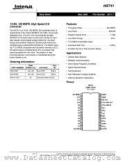 HI5741-EVS datasheet pdf Intersil