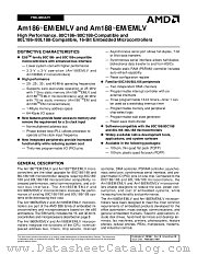 AM186EM-25VC/W datasheet pdf Advanced Micro Devices