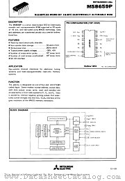 M58659P datasheet pdf Mitsubishi Electric Corporation