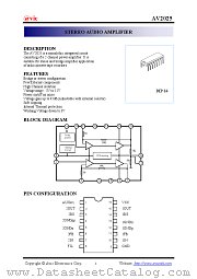 AV2025 datasheet pdf AVIC Technology