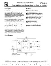 ICS280PGI datasheet pdf Integrated Circuit Solution Inc