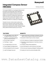 HMC6052 datasheet pdf Honeywell Sensing