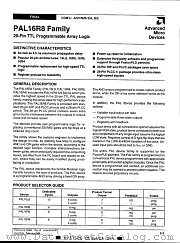 PAL16L-10DC datasheet pdf Advanced Micro Devices