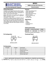 MIC921BC5 datasheet pdf Micrel Semiconductor