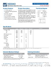 MH102 datasheet pdf WJ Communications