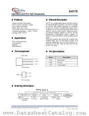 AH175A-PLA-B datasheet pdf Anachip