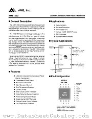 AME1300JEQA300 datasheet pdf Analog Microelectronics