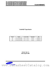 KFW1G16Q2M-DEB6 datasheet pdf Samsung Electronic