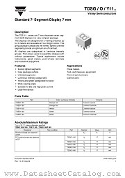 TDSG1150 datasheet pdf Vishay