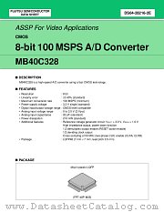 MB40C328PFV datasheet pdf Fujitsu Microelectronics