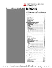 M30240F6-XXXFP datasheet pdf Mitsubishi Electric Corporation