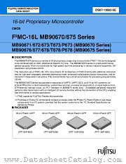 MB90P673PFV datasheet pdf Fujitsu Microelectronics
