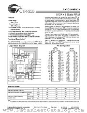 CY7C1049BV33-17VC datasheet pdf Cypress