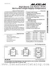 MAX941EPA datasheet pdf MAXIM - Dallas Semiconductor