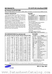 M347S6453CTS-C1L datasheet pdf Samsung Electronic