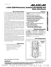 MAX1490EBCPG datasheet pdf MAXIM - Dallas Semiconductor