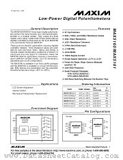 MAX5160-MAX5161 datasheet pdf MAXIM - Dallas Semiconductor