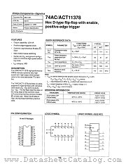 74AC11378D datasheet pdf Philips