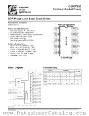 ICS93V850 datasheet pdf Integrated Circuit Systems
