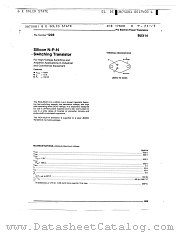 BUX14 datasheet pdf General Electric Solid State