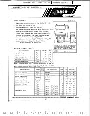 TA7654P datasheet pdf TOSHIBA