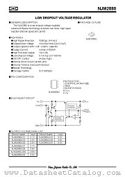 NJM2880U25 datasheet pdf New Japan Radio