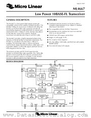 ML4667CQ datasheet pdf Micro Linear