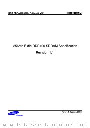 K4H560838F-TC datasheet pdf Samsung Electronic