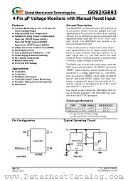 G693 datasheet pdf Global Mixed-mode Technology