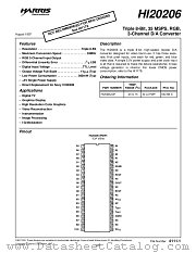 HI20206 datasheet pdf Intersil