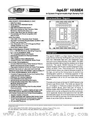 ISPLSI1032EA-200 datasheet pdf Lattice Semiconductor