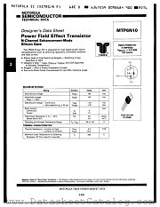 MTP6N10 datasheet pdf Motorola