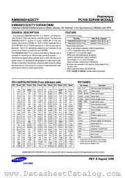 KMM366S1623CTY-GH datasheet pdf Samsung Electronic