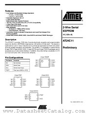 AT24C11N-10SE-2.7 datasheet pdf Atmel