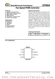 G760A datasheet pdf Global Mixed-mode Technology