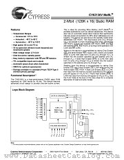 CY62136VLL-55ZSI datasheet pdf Cypress