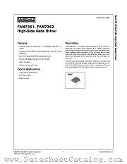 FAN7361 datasheet pdf Fairchild Semiconductor