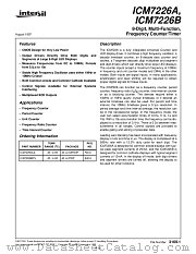 ICM7226 datasheet pdf Intersil
