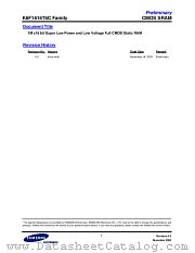 K6F1616T6C-FF70 datasheet pdf Samsung Electronic