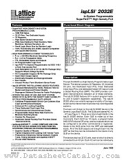 ISPLSI2032E-135LJ44 datasheet pdf Lattice Semiconductor