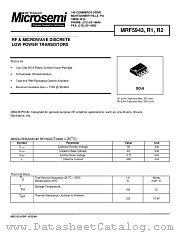 MRF5943R2 datasheet pdf Microsemi