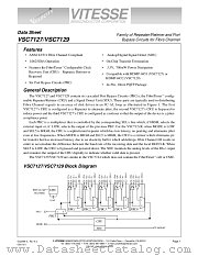 VSC7129 datasheet pdf Vitesse Semiconductor Corporation