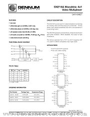 GX214-ACKC datasheet pdf Gennum Corporation