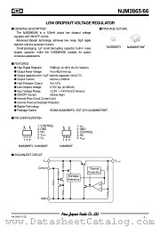 NJM2865F datasheet pdf New Japan Radio