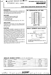 M54583 datasheet pdf Mitsubishi Electric Corporation